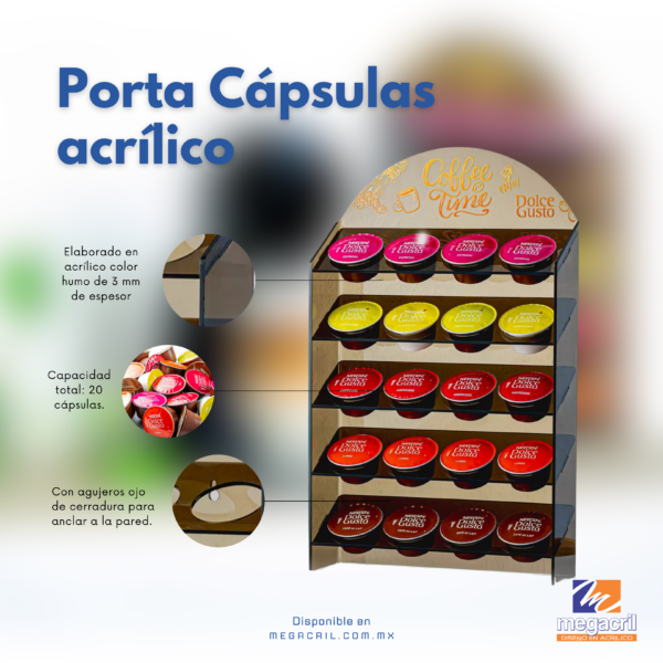 Porta Cápsulas Acrílico Exhibidor De Café Dolce Gusto - Image 2